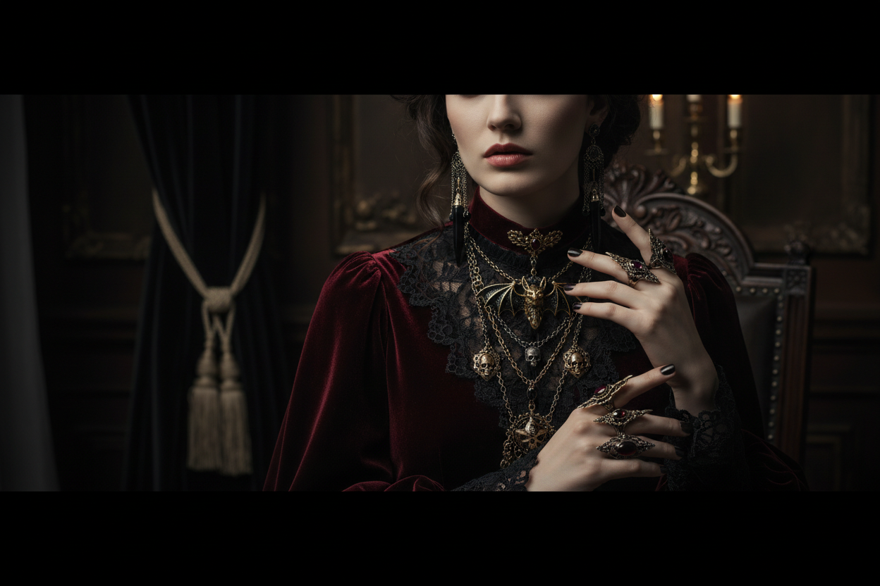 Gothic Jewelry Lifestyle Image